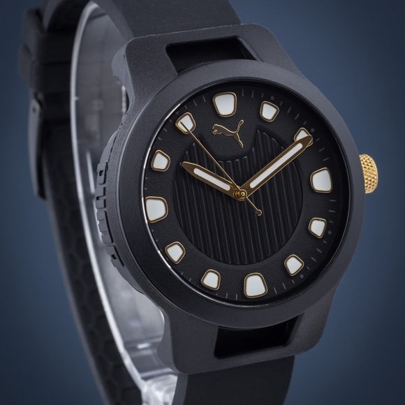 PUMA WATCH Reset V1 Three Black Silicone P5033 - Picture 3 of 8